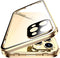 Anti-spy Screen iPhone 12 Pro Max Case, Lock + Magnetic Adsorption Anti-Peeping Metal Frame Protective Cover