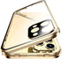 Anti-spy Screen iPhone 12 Pro Max Case, Lock + Magnetic Adsorption Anti-Peeping Metal Frame Protective Cover