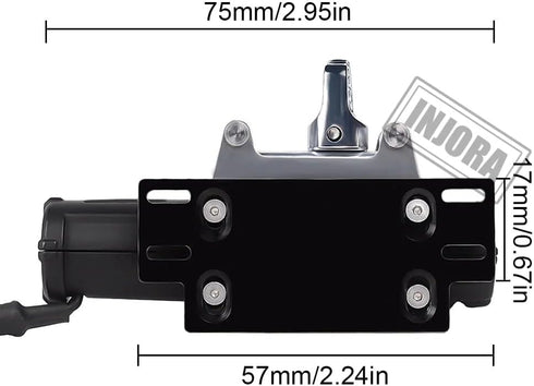 Winch 1:10 SCX10 90046 TRX4 INJORA Metal Automatic Wireless Remote Controller System for RC Crawler Car Axial Redcat