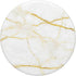 PopSockets PopGrip: Swappable Grip for Phones & Tablets, Elegant White Marble-Look - Black Grey Gold - Simple Modern