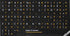 Thai-English Non-Transparent Black Background Keyboard Stickers for Laptops