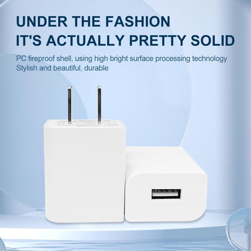 UL Certified 5V 1A 1000MA 5W USB Wall Charger with US Plug for Android Smartphones, Kindle Fire, iPhone, iPad, Samsung