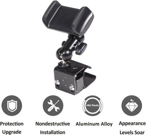 Car Central Control Armrest Phone Mount for Jaguar F-Type 2013-2024, Auto Mobile Holder Accessories (Style E)