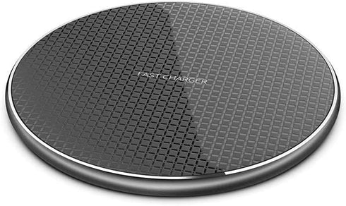 Wireless Charger 15W Fast Charge Aluminum Pad for iPhone 14 Pro Max/14 Plus/13 Pro/12/11/XS/XR/8, Samsung Galaxy