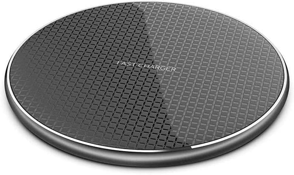 Wireless Charger 15W Fast Charge Aluminum Pad for iPhone 14 Pro Max/14 Plus/13 Pro/12/11/XS/XR/8, Samsung Galaxy