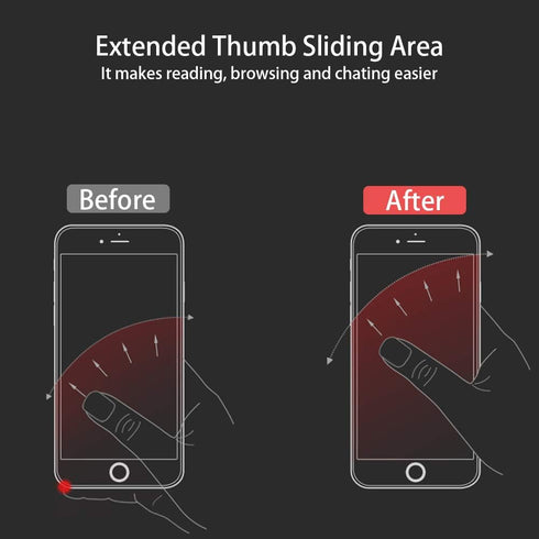 Ultra Slim Phone Ring Holder, Tomorotec Thin Stand for Magnetic Car Mount - for iPhone X XR XS 8 7 Plus 6S 6 5s 5 SE,