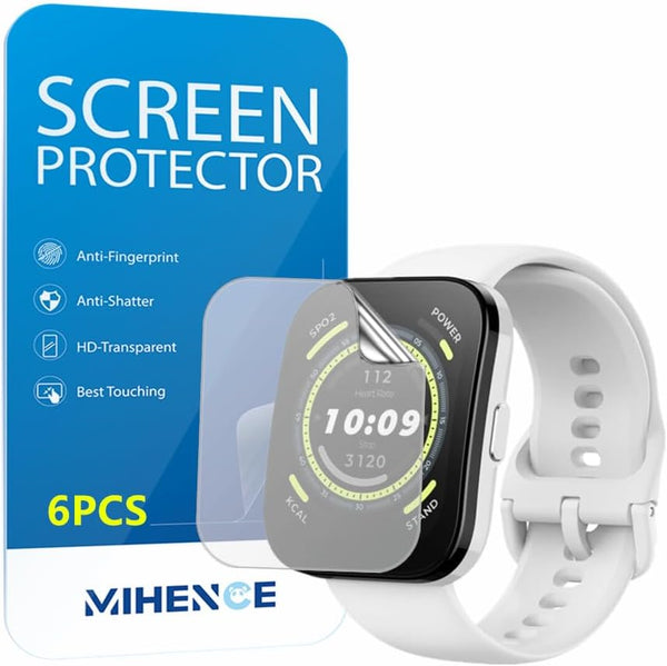 Compatible with Amazfit Bip 5 Screen Protector - HD Full Coverage TPU Protective Film for Bip 5 Smartwatch (6PCS)