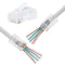 RJ45 Pass Through Connector 8P8C UTP Network Plug, Gold Plated CAT6 Cable (50 Pack)