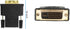 KUJOBUY DVI-I Dual-Link Male to HDMI Female Adapter, 1080p Converter for PC, Playstation, TV, Gold-Plated
