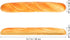 13.77 Inch Sosoport Pu Simulation Bread Model Fake Baguette Photo Prop Kitchen Decoration Bakery Display Teaching Tool