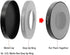 Metal Cap for 95mm/85mm/80mm O.D. Matte Box Step Up Ring, Camera Lens Protection Cover for LingoFoto