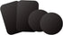 WixGear Mount Metal Plate with Adhesive for Magnetic Cradle-Less Mount - 4 Pack (2 Rectangle, 2 Round) Black