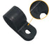 Cable Clamp R-Type Wire Clip 1/2" Nylon Screw Mounting Fastener Clips with Screws for Wire Management - 50 Pcs Cable