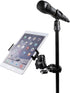 Aluminum Alloy Tablet Holder with 1" Ball Head, 360 Rotatable Tablet Mount for iPad and Other Devices from 4.7"-12.9",