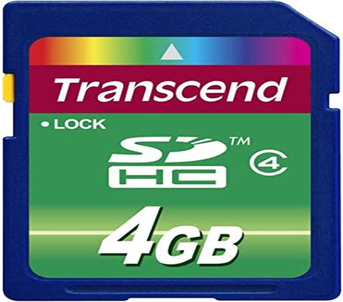 Transcend 4 GB Class 4 High Speed SDHC Flash Memory Card