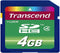 Transcend 4 GB Class 4 High Speed SDHC Flash Memory Card