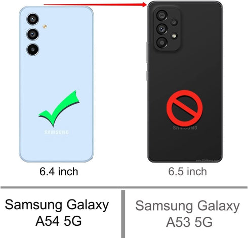 Samsung Galaxy A54 5G Case, 3 in 1 Full Body Shockproof Heavy Duty Protection with 2-Pack Tempered Glass Protectors