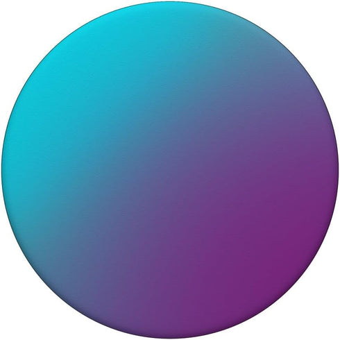 Aqua Teal Blue and Purple Ombre Gradient PopSockets Standard PopGrip: Swappable Grip for Phones & Tablets
