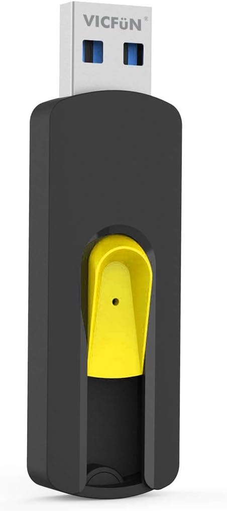 VICFUN 10 Pack 128MB 2.0 128MB, Pack USB Flash Drives USB Flash Drive Slide Retractable USB Memory Stick Multi-Color