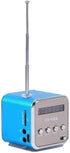 Eboxer Portable Mini Speaker FM Radio Stereo Speaker, Support TF Card, Perfect for Room, Bike, Car (Blue)