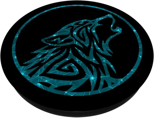 Howling Cute Wolf Fangs Wolfs Paws Ears Costume PopSockets Standard PopGrip