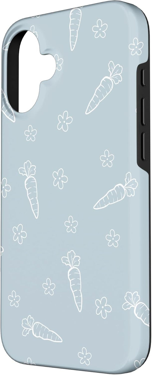 Easter Carrot Delightful Floral Pattern 16 Easter Carrot Floral Pattern Delight Case for iPhone