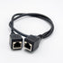 RJ45 60CM Elecbee Ethernet LAN Cable Female to Female Network Extension Cord Double Connector, Compatible