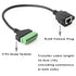 Teansic 4PCS 1ft RJ45 8 Connector,RJ45 8P8C Cat6 Cat5 Female Plug to Pin Screw Terminal Screw Terminal for Ethernet
