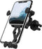 Adjustable Durable Gravity Phone Holder Mount for Car Air Vent, Compatible with 4-7" Mobile Phones, Most Cars (Silver)