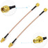 BINGFU SMA Female Bulkhead Mount to SMA Male RG316 Antenna Extension Cable, 6 inch 2-Pack