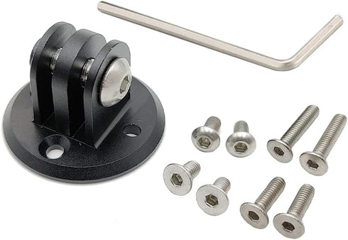 Mount Combo Adapter for Garmin Edge, Compatible with Camera or Headlight, Quick Release Out-Front Mount