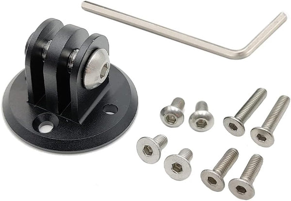 Mount Combo Adapter for Garmin Edge, Compatible with Camera or Headlight, Quick Release Out-Front Mount
