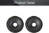 Fielect 5 inches Paper Speaker Cone Subwoofer Cones, 1 inch Inner Diameter with Rubber Surround, 2Pcs