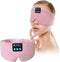 Joythink Bluetooth Sleep Headphones, Silk Sleep Mask with Earphones, Blackout Soft Eye Cover for Sleeping On Side