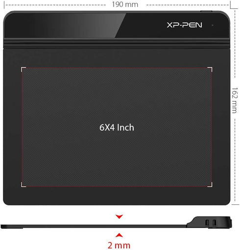 XP-PEN StarG640 6x4 Inch Drawing Tablet XPPen Digital Graphic Tablet Art Tablet with Battery-Free Stylus Pen Tablet