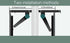 Bodur 3 PCS Top TV Monitor Shelf - Multifunctional Headboard Cable Box Holder , Ideal for Behind Computer, DVD Player