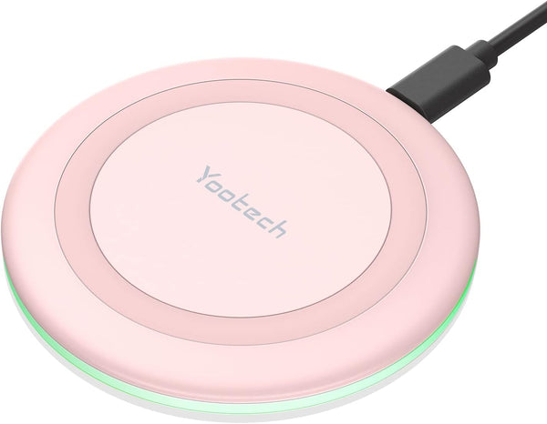Yootech Wireless Charger, 10W Max Fast Charging Pad for iPhone 15/15 Plus/15 Pro Max/14/13/SE 2022/12/11/X