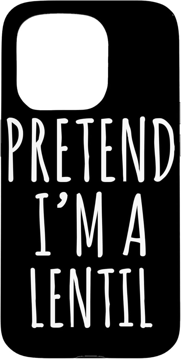 Pretend I'm A Lentil Lazy Halloween Tees Lazy Halloween Costume Pretend I'm A Lentil Simple Easy Case for iPhone