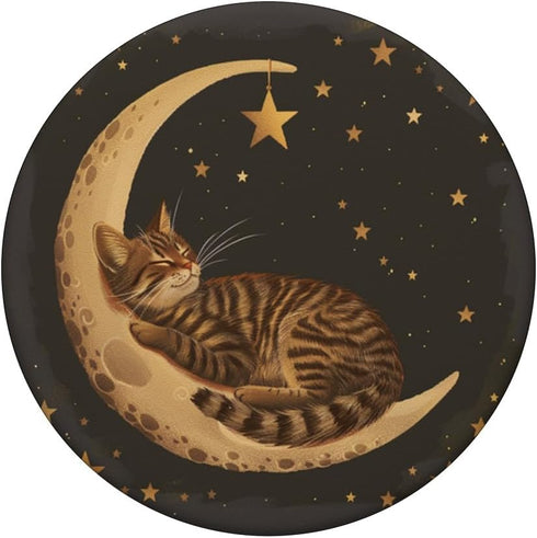 Brown Tabby Cat Sleeping PopSockets Standard PopGrip