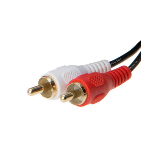 2RCA Male to 2RCA Male Composite Audio Cable, Gold Plated, Available in 3ft, 6ft, 10ft, 12ft, 25ft (25FT)