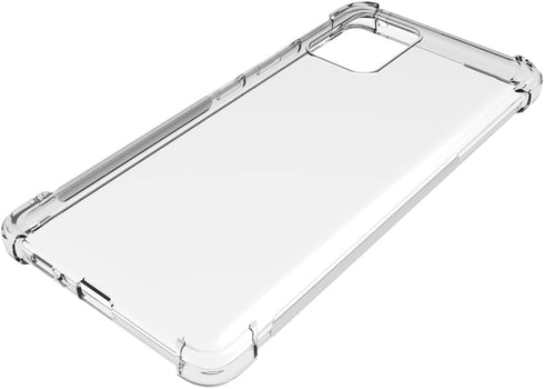 Samsung Galaxy S10 Lite Case - Clear TPU Four Corners Cover, Transparent Soft Funda for A91 & M80s
