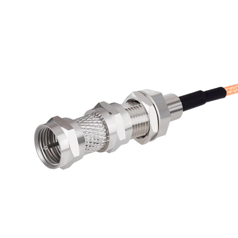 Goupchn F Type Male to Male Coax Connector 75 Ohm RG6 Coaxial Adapters (2 Pack)