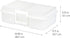 IRIS USA 4"x 6" Photo Storage Box - 2-Pack Container Keeper Organizer with 12 Cases for Pictures Crafts