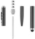 Metal Multi-Function Pen with Touch Screen Stylus, Flashlight, Creative Christmas and Birthday Gifts (2 Black)