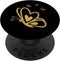 PopSockets Standard PopGrip Butterfly Heart Gold - No Sparkle, Swappable Grip for Phones & Tablets