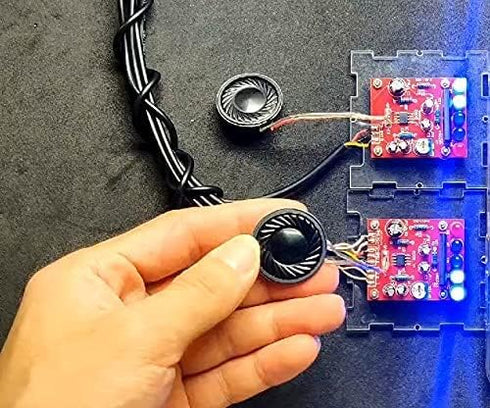 Fielect 2Pcs DIY Speaker 0.5W 8 Ohm Replacement Loudspeaker, 40mm Diameter Round Shape