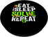 Game Cube Vintage Eat Sleep Solve Repeat Boys Kids Nerd PopSockets Swappable PopGrip
