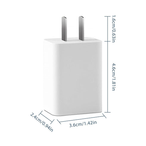 USB Wall Charger, 5V 2A Power Adapter, Fast Charging USB Charger Block for Baby Bottle Warmer, Phone, iPad, Kindle