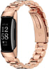 MIJOBS Stainless Steel Strap for Fitbit Inspire 2, Waterproof Metal Band Replacement for Women Men