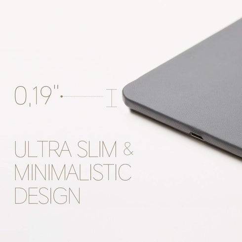 POUT H3 Portable Qi Wireless Charging Mouse Pad Mat for Laptops, Charges with iPhone, Airpod, Samsung Galaxy (Dust Gray)